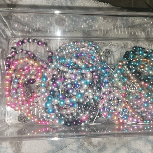 Bracelet Beads Kit - 1020 Pcs Gradient Colorful Round Beads(6mm+8mm) for Bracel - Picture 3 of 6